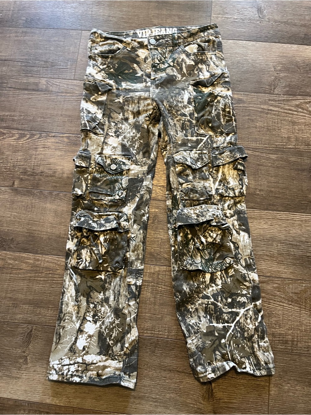 VIP Camouflage Baggy Cargo Y2K Pants with Multiple Pockets